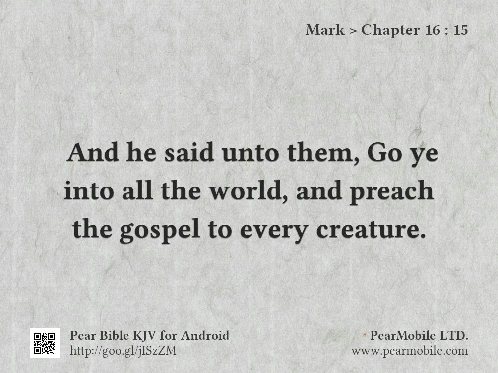 Mark, Chapter 16:15